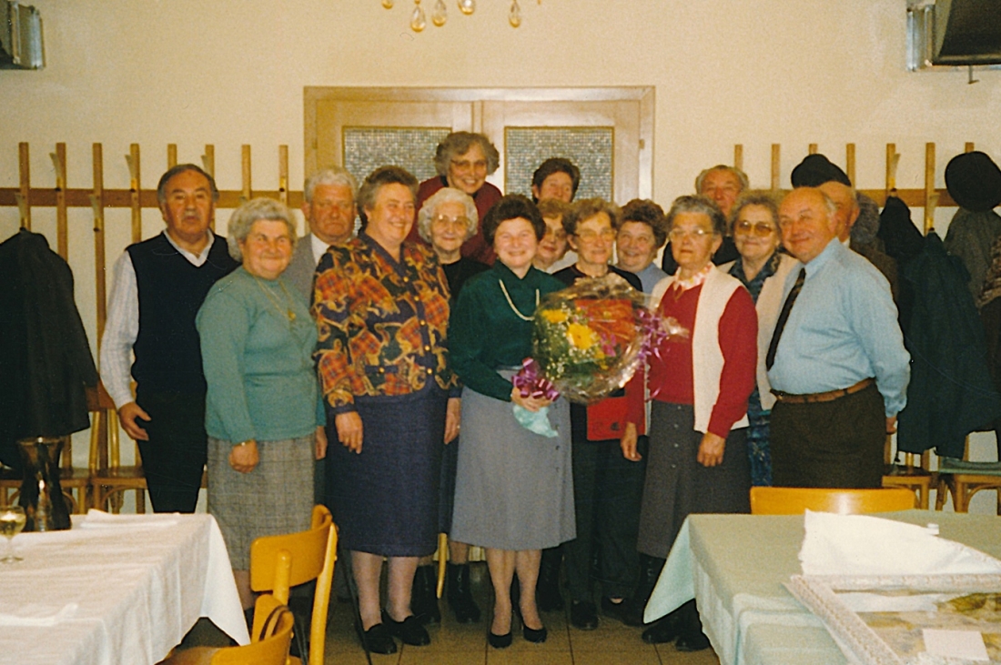 Ref. Gruppe nach dem Singen im Gasthof Drobits anlässlich des 50. Geburtstags von Isabella Gangoly