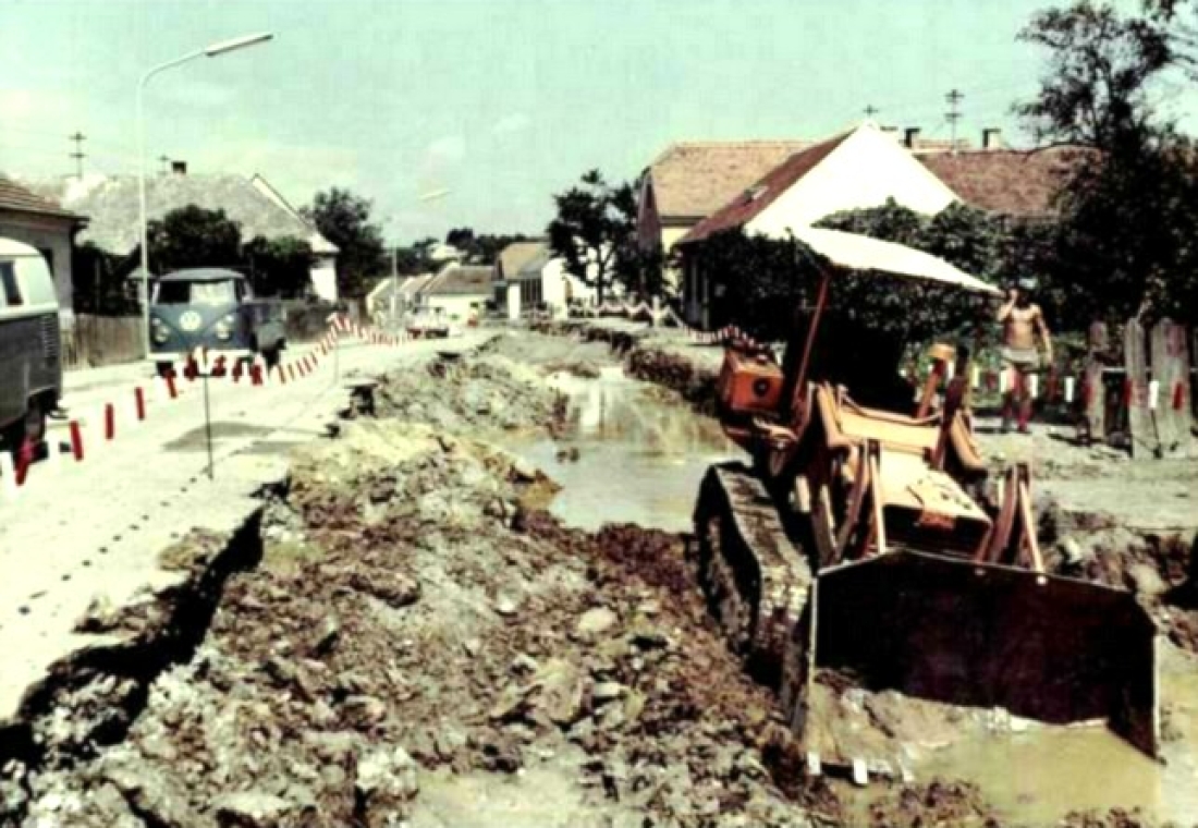 Steinamangererstraße: Straßensanierung im Zuge der Verlegung der Pinka ca. im Bereich Steinamangererstraße 143