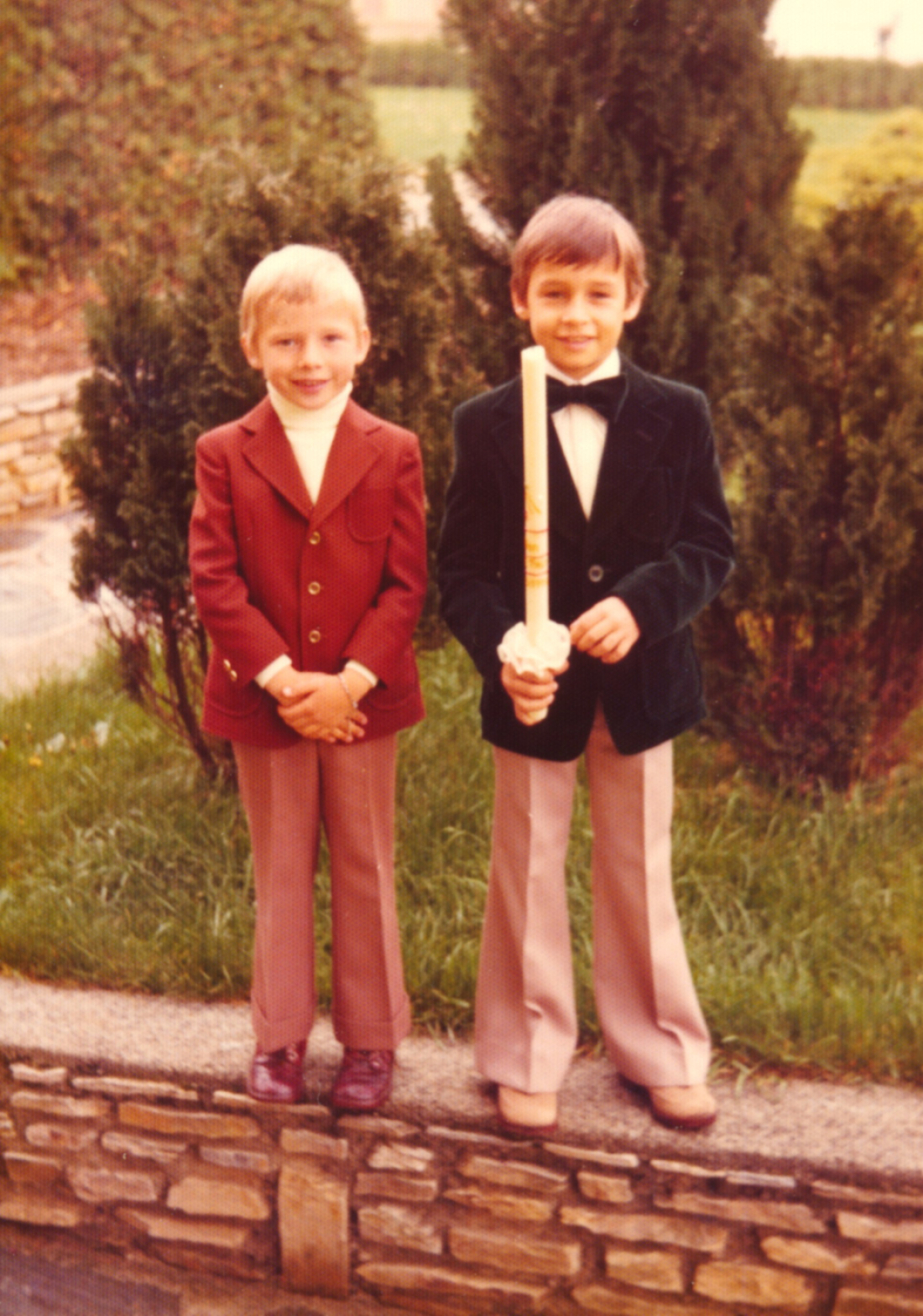 Erstkommunion von Christian Graf hier am Bild mit seinem Bruder Thomas