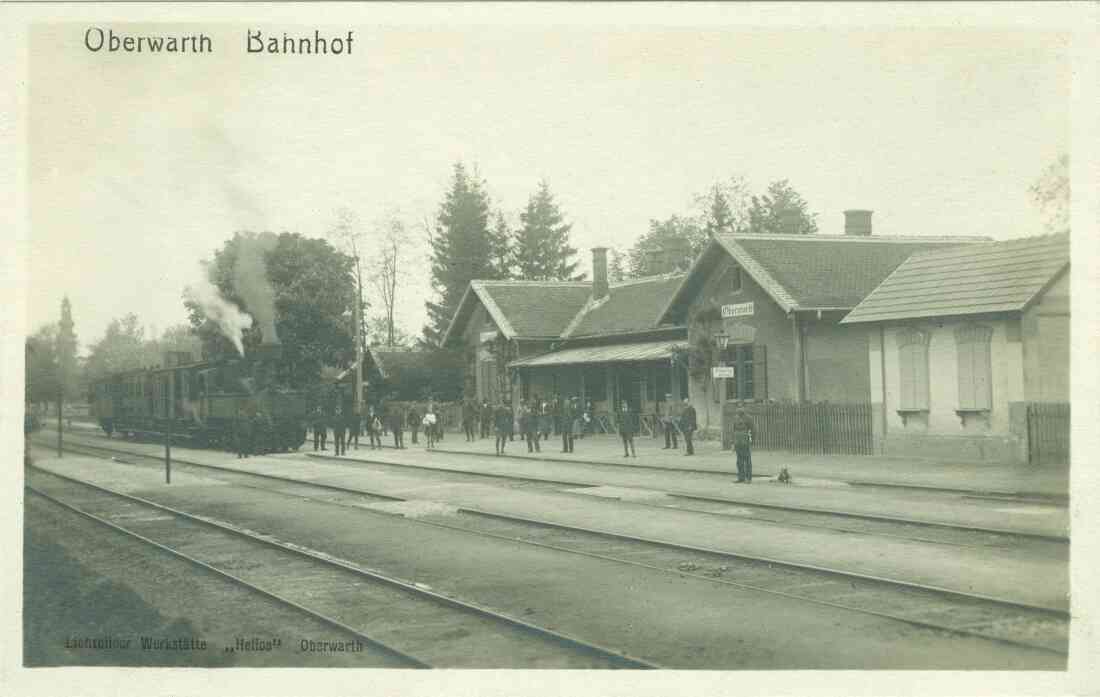 Ansichtskarte: Bahnhof