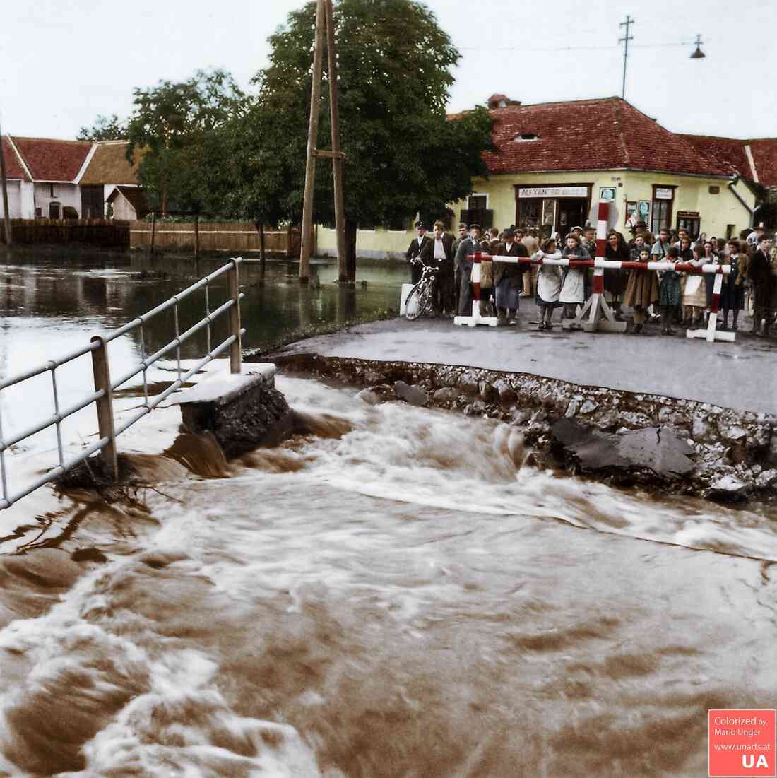 Hochwasser im Bereich Kreuzung Grazerstraße / Bachgasse