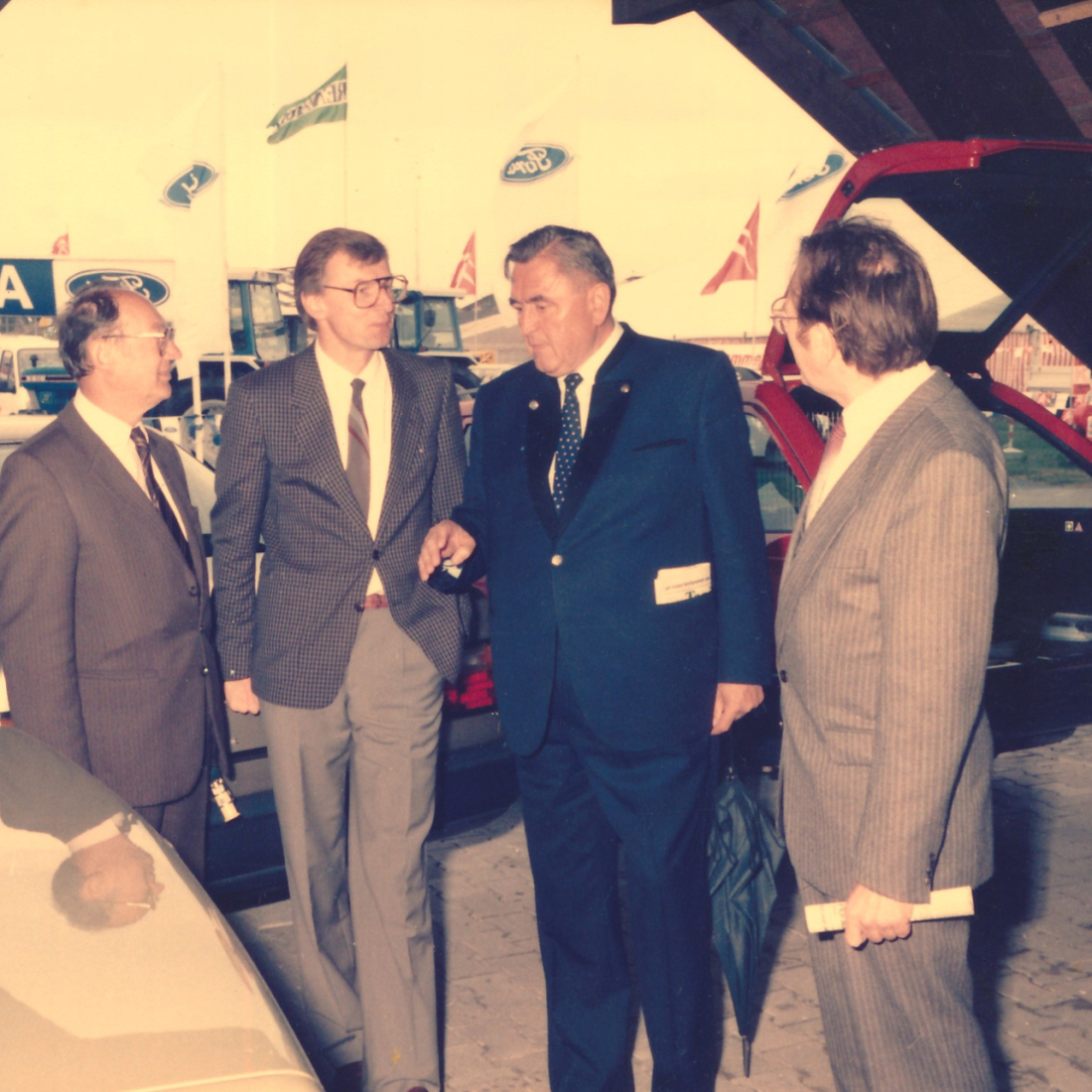 Besuch von LR Josef Wiesler auf der AGROMOT 1985 - Mikovits/Schranz/Racz