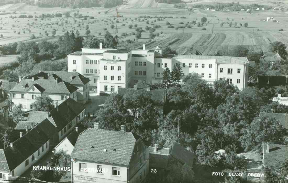 Ansichtskarte: Krankenhaus (Spitalgasse / heute Dr.-Emmerich-Gyenge-Platz)