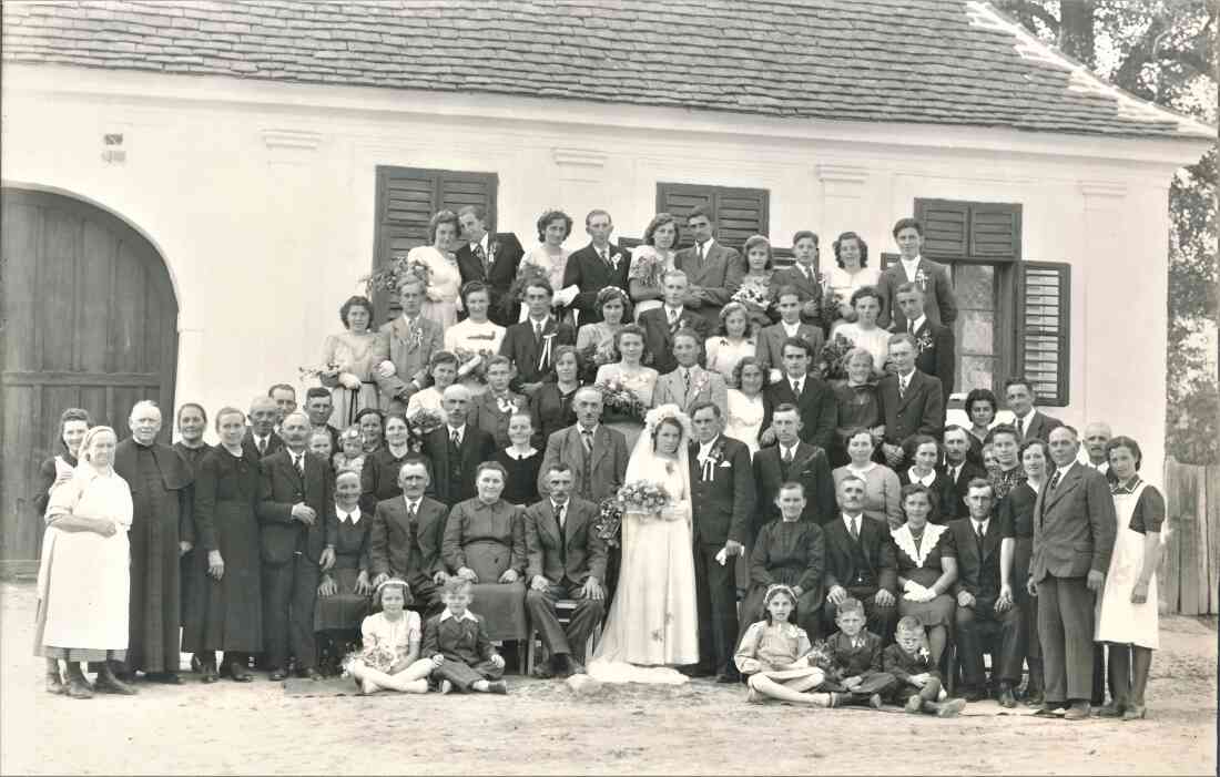 St. Martin: die Hochzeitsgesellschaft der Hochzeit von Maria Röhrling und Franz Klepits