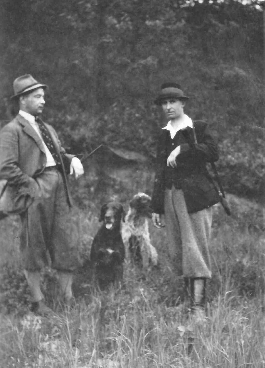 "Jägerfreundschaft" Hr. Dickbauer und Ludwig Szabo