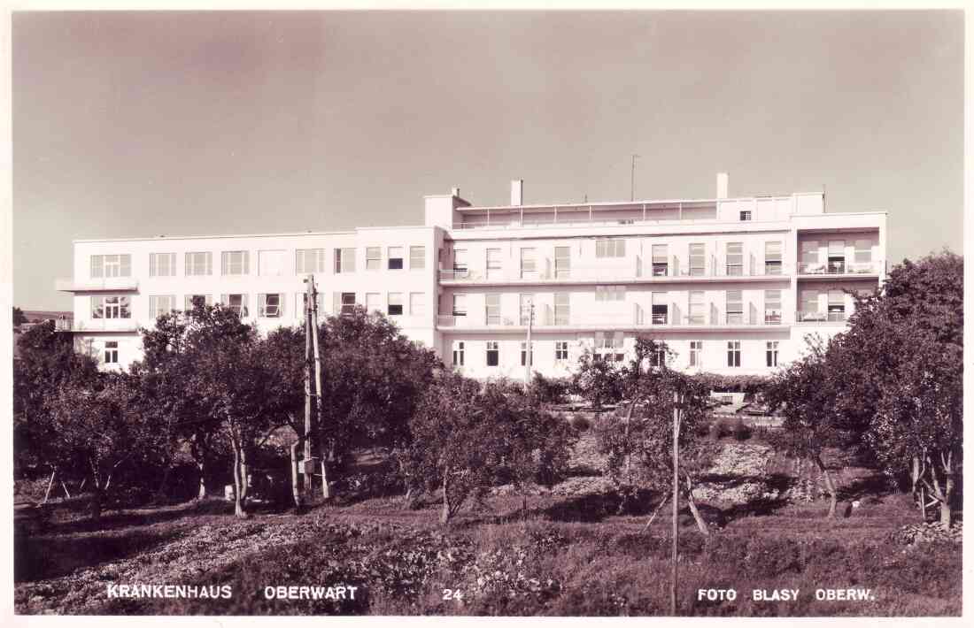 Krankenhaus (Spitalgasse / heute Dr.-Emmerich-Gyenge-Platz): SW - Ansicht