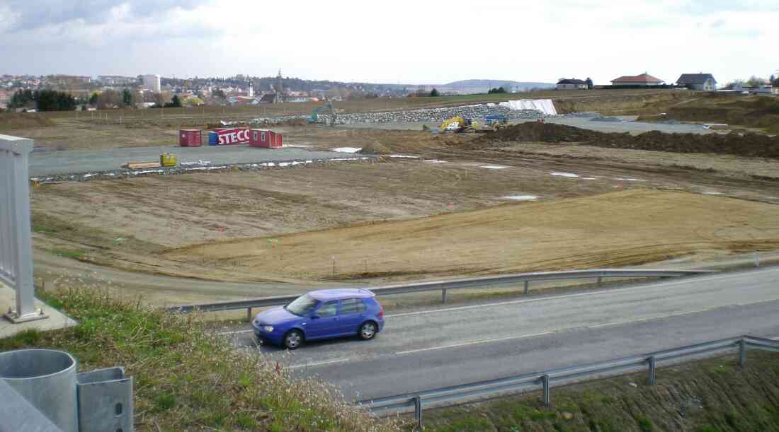 Dieselkino und EO: Einkaufszentrum Oberwart (Europastraße 1): Baubeginn