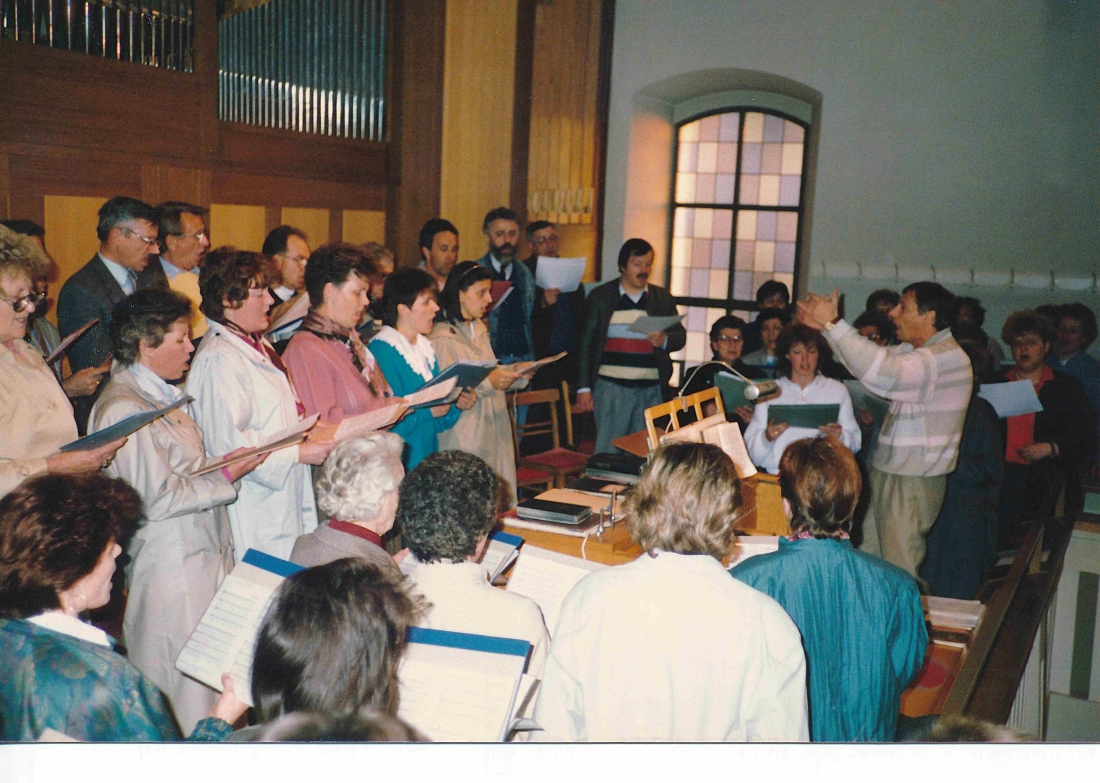 Röm. kath. Pfarre und Evang. Pfarrgemeinde AB: gemeinsames Projekt der beiden Kirchenchöre unter der Ltg. von Gerhard Imre