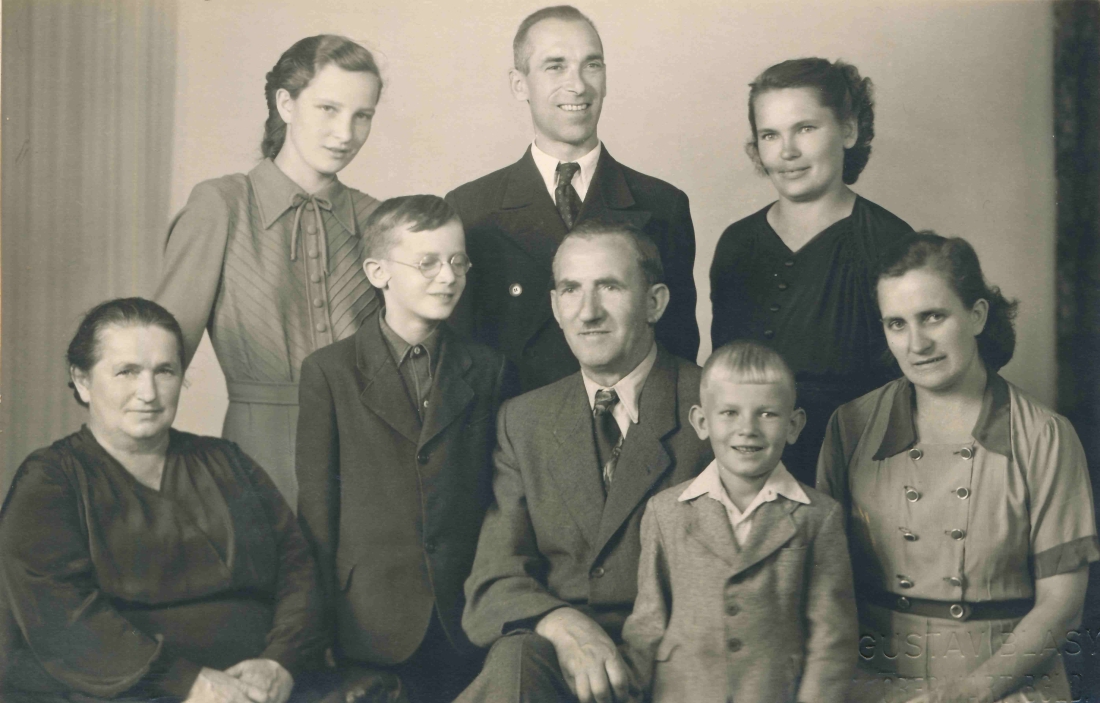 Gruppenbild der Familien Graf, Hanusch und Hicke