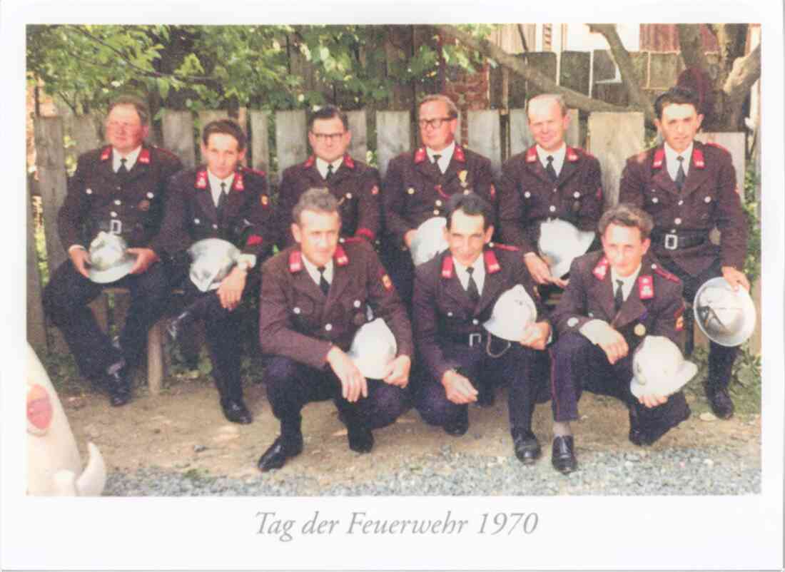 Freiwillige Feuerwehr St. Martin: ein Teil der Mannschaft anlässlich des Tags der FF (Körper/Guger/Mirtl/Halper/Marth/Bernhard/Pittner/Javorits)