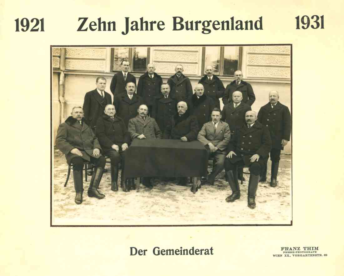 Gemeinderat unter Bürgermeister Alexander Sisko - Palanyi/Miklos/Gaal/Asboth/Wojtar/Freißlinger/Böcskör/Varga/Schober/Adorjan/Nemeth/Szabo