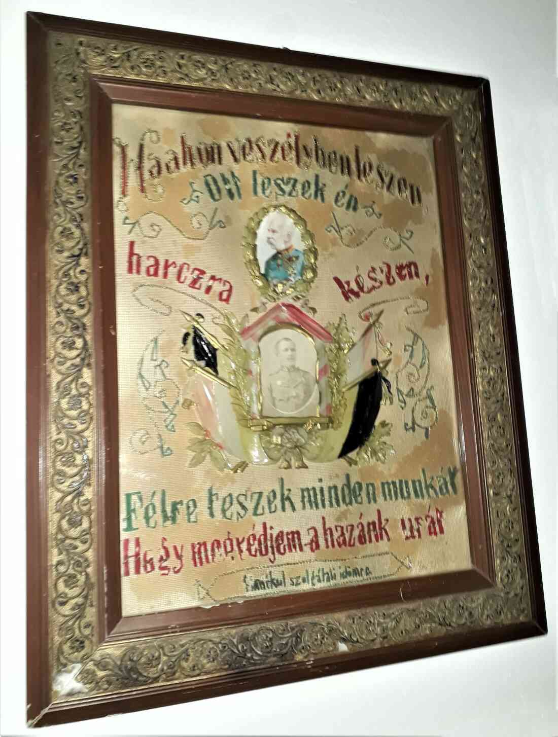 Ehrenbild des Kaisers an die Witwe nach gefallenem Samuel Adorjan (*1890 /+1914) - Mühlgasse 11