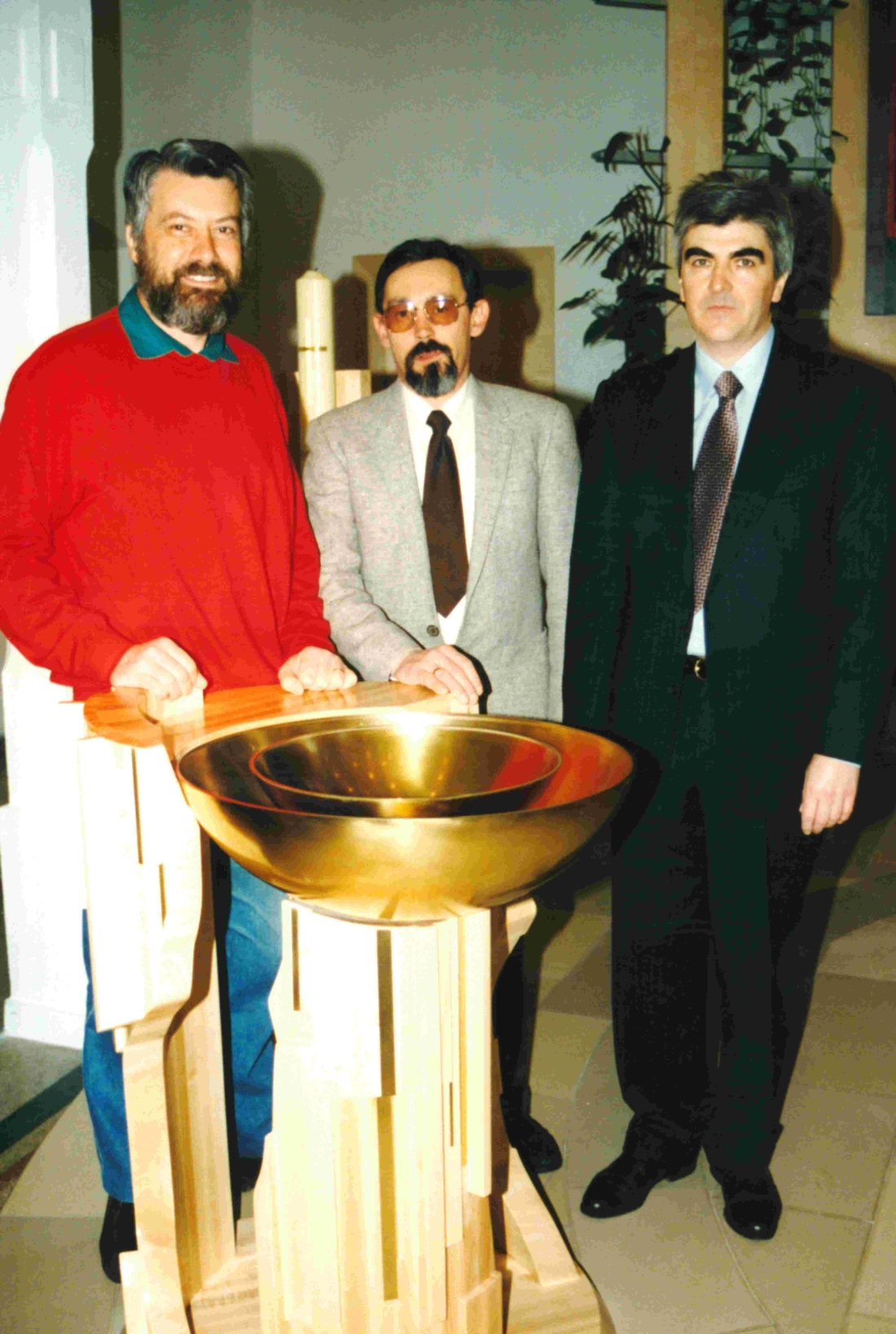 Die drei Oberwarter Stadtpfarrer in gute Ökumene vereint - Kisza/Guthy/Seifner