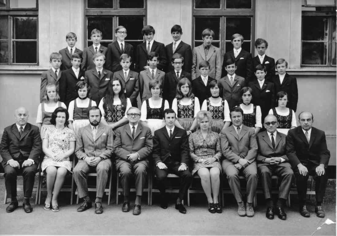 Abschlussklasse der Hauptschule 1971/72