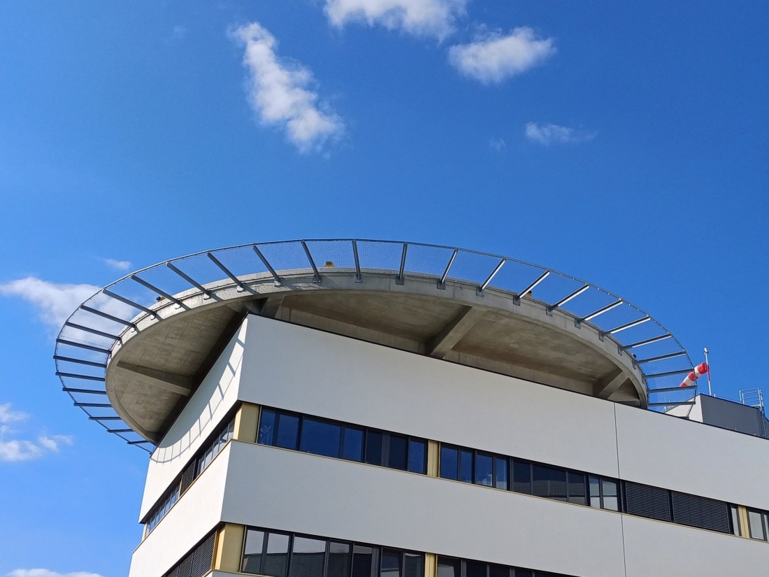Detailansicht:  Heliport des neuen Krankenhaus - Klinik Oberwart (Dornburggasse 90)