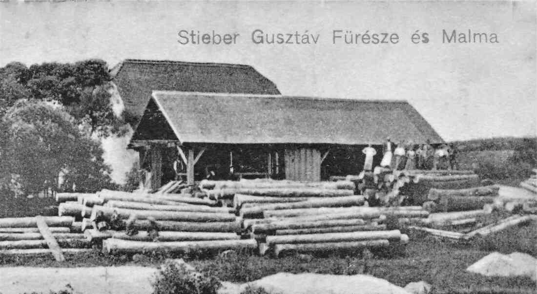 Sägewerk und Mühle des Josef Stieber: "Fürésze és Malma" (Mühlgasse 26)