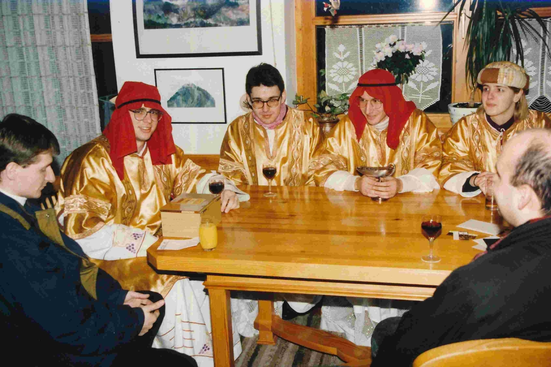 Röm. kath. Pfarre: Sternsingeraktion 1994 - die "Heiligen Drei Könige" - Schlaudoschitz/Lonyai/Racz/Muth/Losonsky/Krutzler