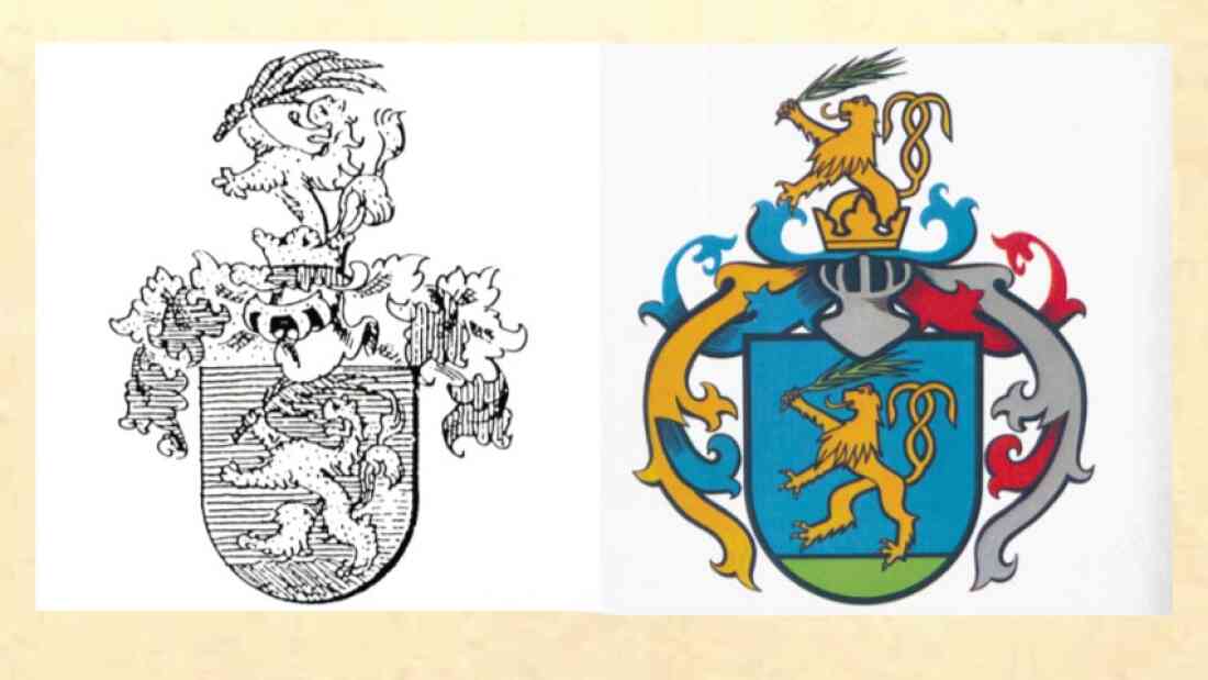 Wappen der Fam. Pongracz v. Felsö-Eör