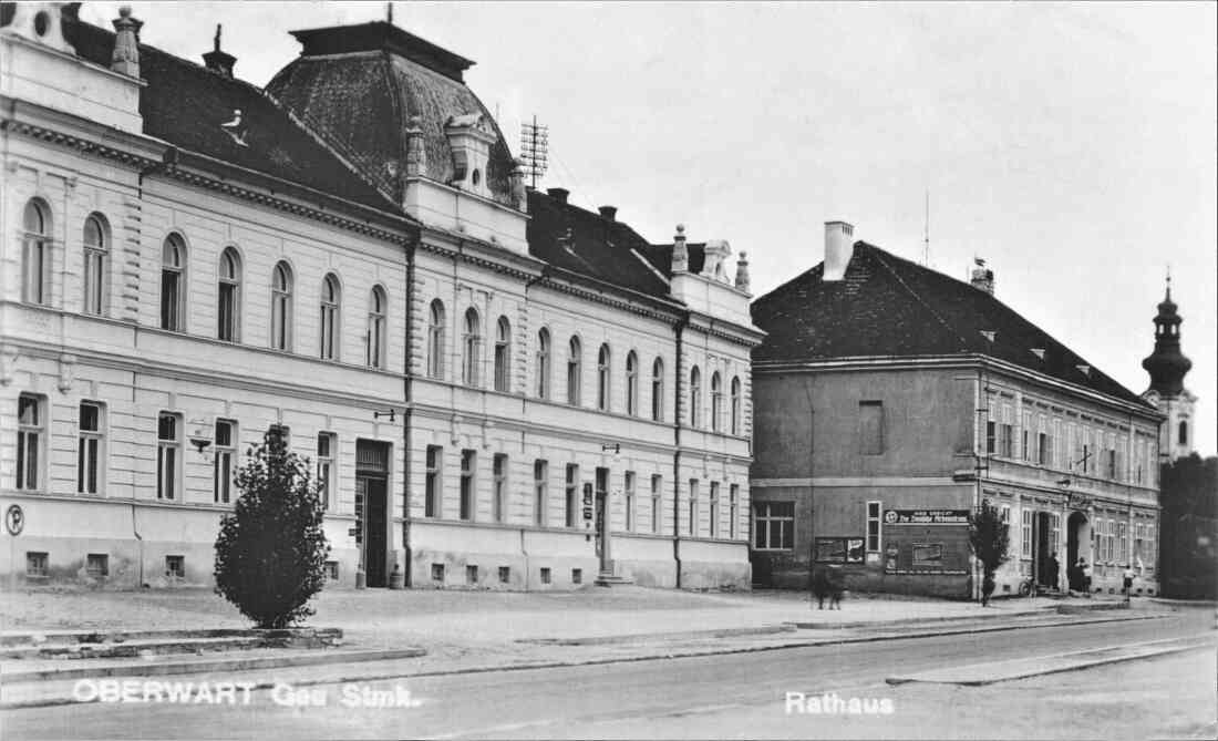 Ansichtskarte: Rathaus und Paganyhaus (Hauptplatz 11)