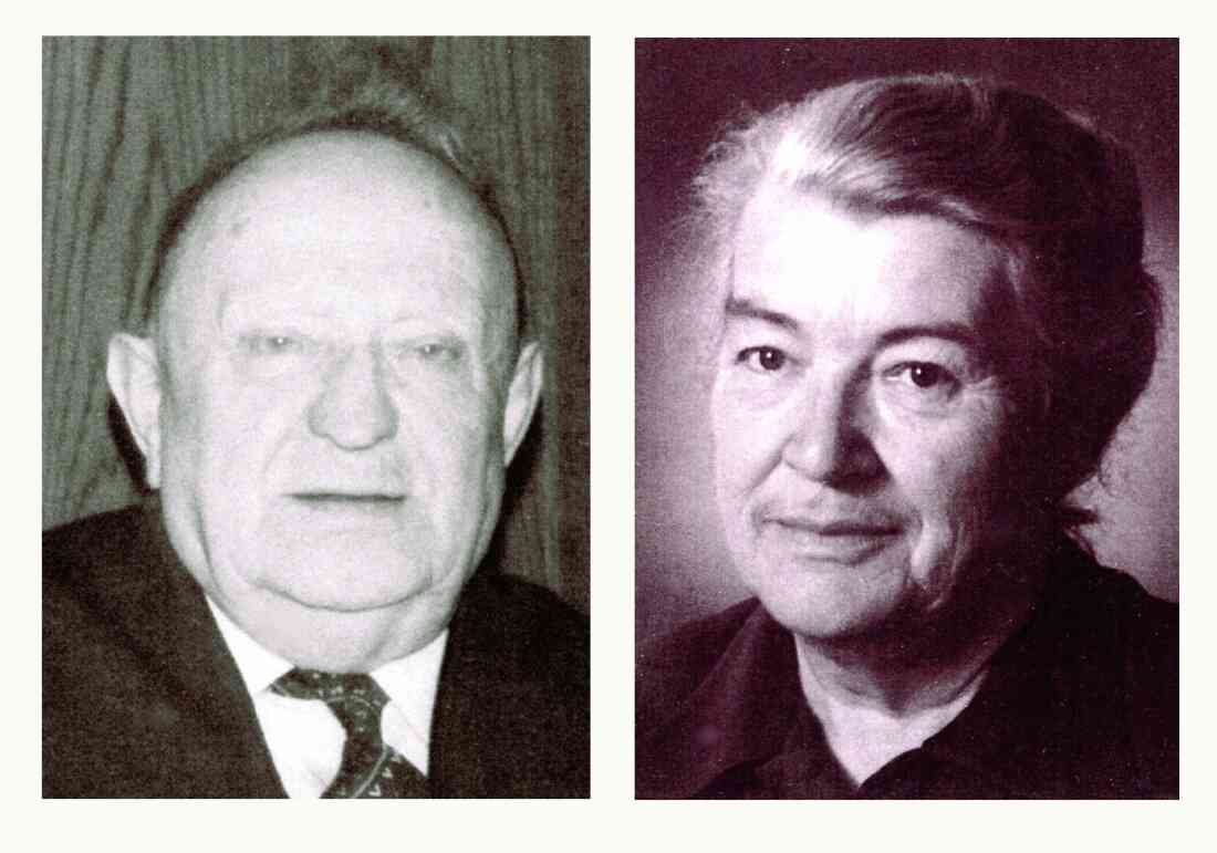 Das Ehepaar Ludwig Pongracz (*1902/+1984) und Rosa Pongracz (geb. Marth, *1909/+1982) - Rechte Bachgasse 14 (Portraits)