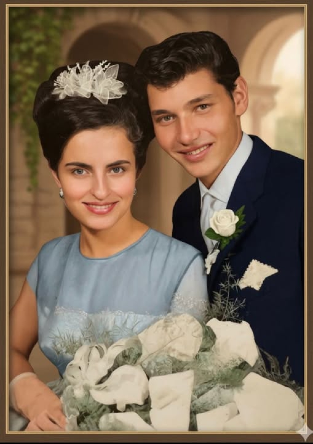 Roma: das Hochzeitspaar Gisela (geb. Horvath, *1947)und Gustav Horvath (*1947/+2014)