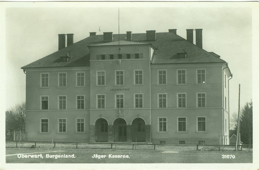 Ansichtskarte: Jäger-Kaserne (Prinz Eugenstraße 6)