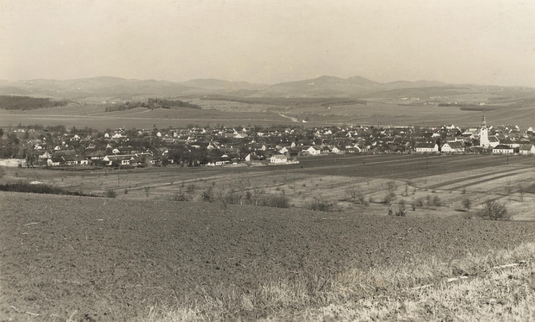 Ansichtskarte: Blick über die nordwestlichen Teile der Stadt gegen Norden
