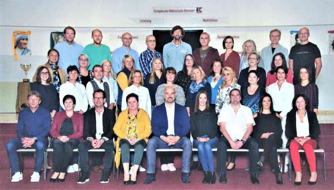 Hauptschule / EMS: Lehrkörper der Europäischen Mittelschule im Schuljahr 2019/20