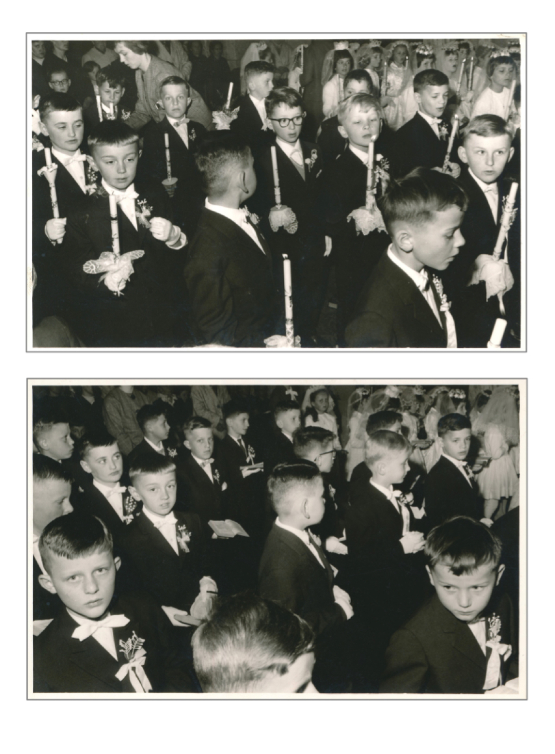 Röm. kath. Pfarre: Hl. Erstkommunion 1964 (Racz/Gilschwert/Schön/Leiner/Weinhofer/Heigl/Kojnek/Drobits/Samer/Eigenbauer/Erdely/Riemer/Gaal/Krenn)