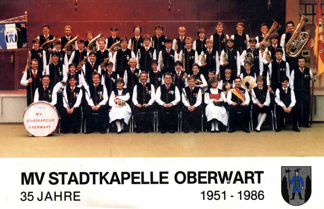 Stadtkapelle Oberwart: Kapellenfoto anlässlich 35 Jahre Stadtkapelle