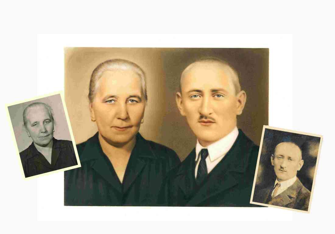 Lidia (geb. Seper, *1898/+1981) und Alexander Böcskör (*1895/+1945) - Portraits