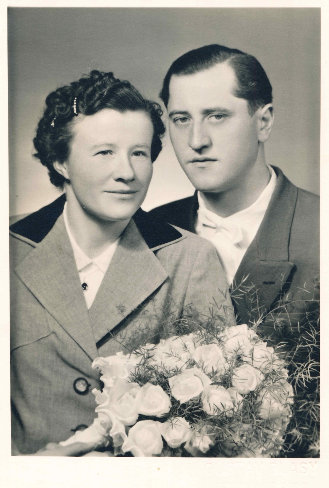 Das Hochzeitspaar Maria Szelinger (*1931/+2024) und Ludwig Fülöp (*1930/+1984)