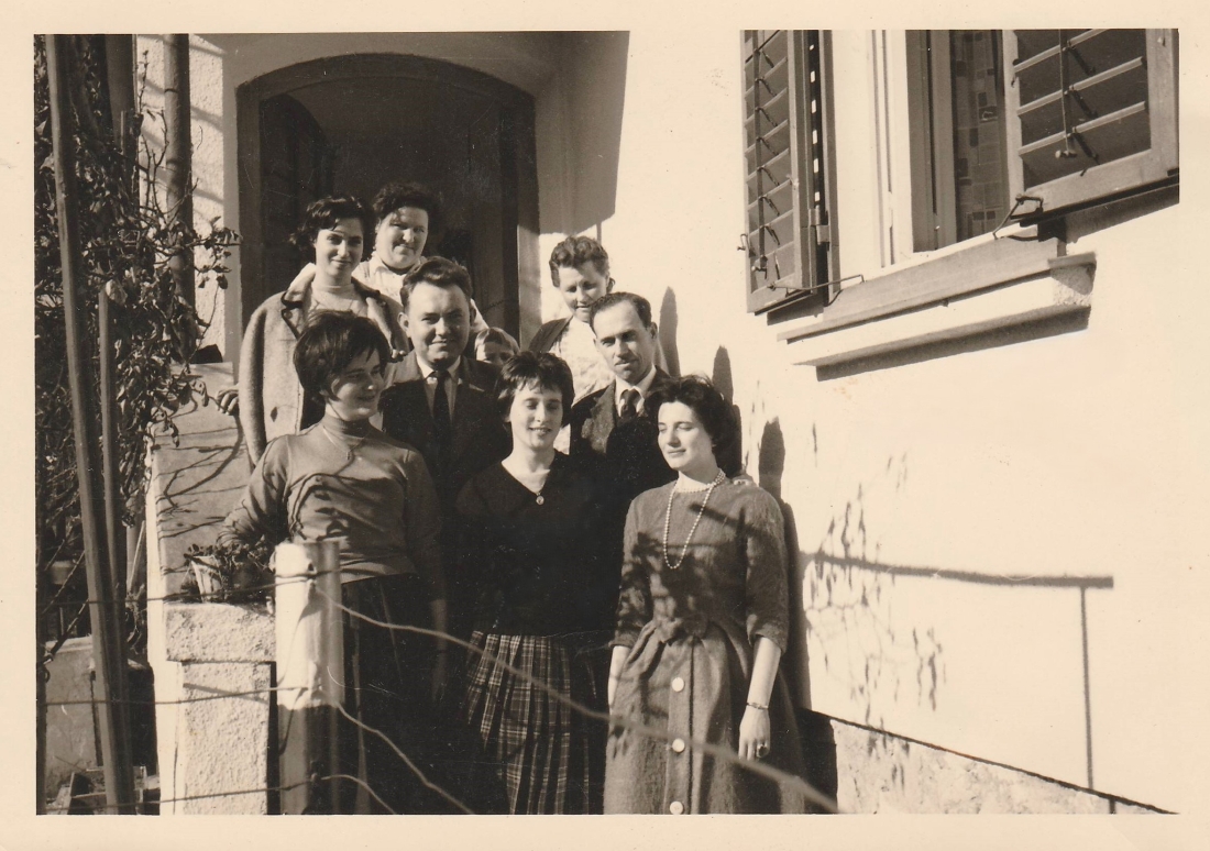 Gruppe von Forum-MitarbeiterInnen: privater Ausflug nach Willersdorf - Schabhüttl/Schmaldienst/Gutleben/Ritter/Baumgartner/Levonyak)/Fürst/Böcskör/Schmied/ Bürgl/Hofer