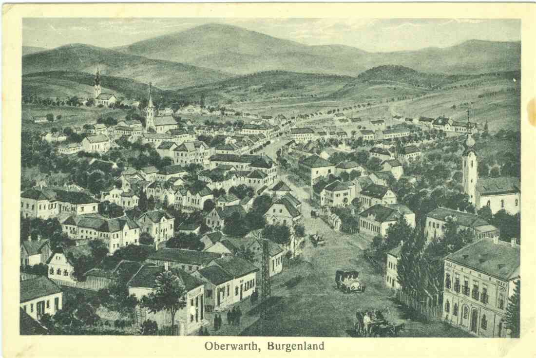 Ansichtskarte: Blick entlang der Steinamangererstraße in Richtung NW