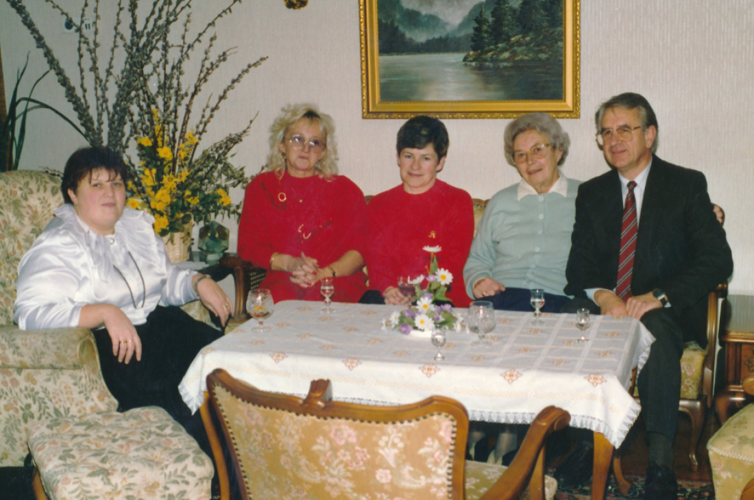 Gemütliches Beisammensein anlässlich des 75. Geburtstags von Fr. Huber - Prenner/Puhr/Salamon/Huber/Strauss