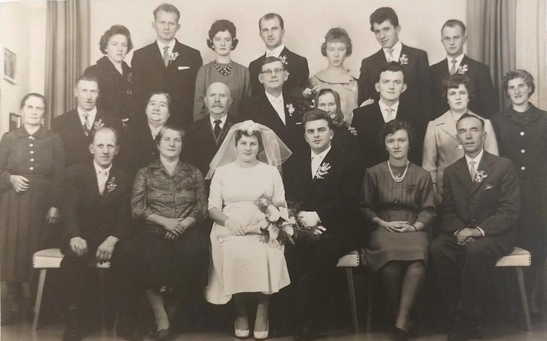 Hochzeit Adolf Kaipel (*1938/+2015) und Margarete Ernst (*1932/+2019) - Berggasse 7