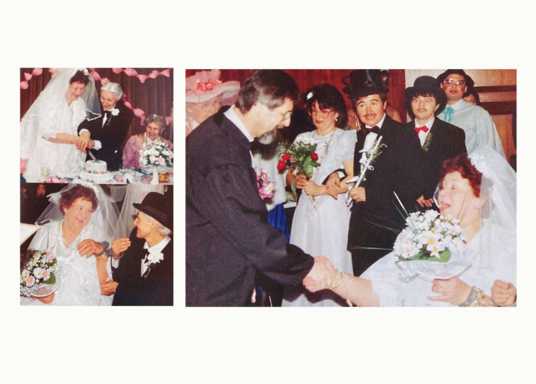 Faschingsfeier des röm. kath. Kirchenchores: bgld. Hochzeit - Wölfel/Scheinecker/Muth/Klimek/Gabriel/Pfeiler