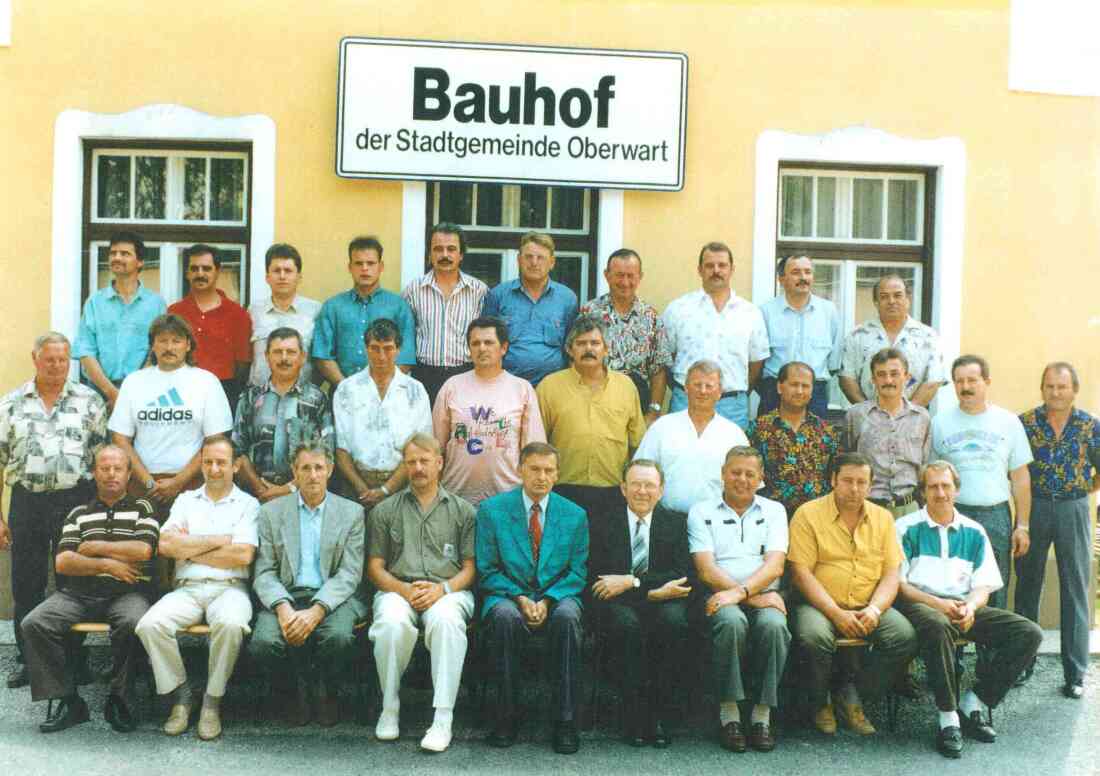 Stadtgemeinde: Mitarbeiter des Bauhofes und Vertreter der Gemeinde