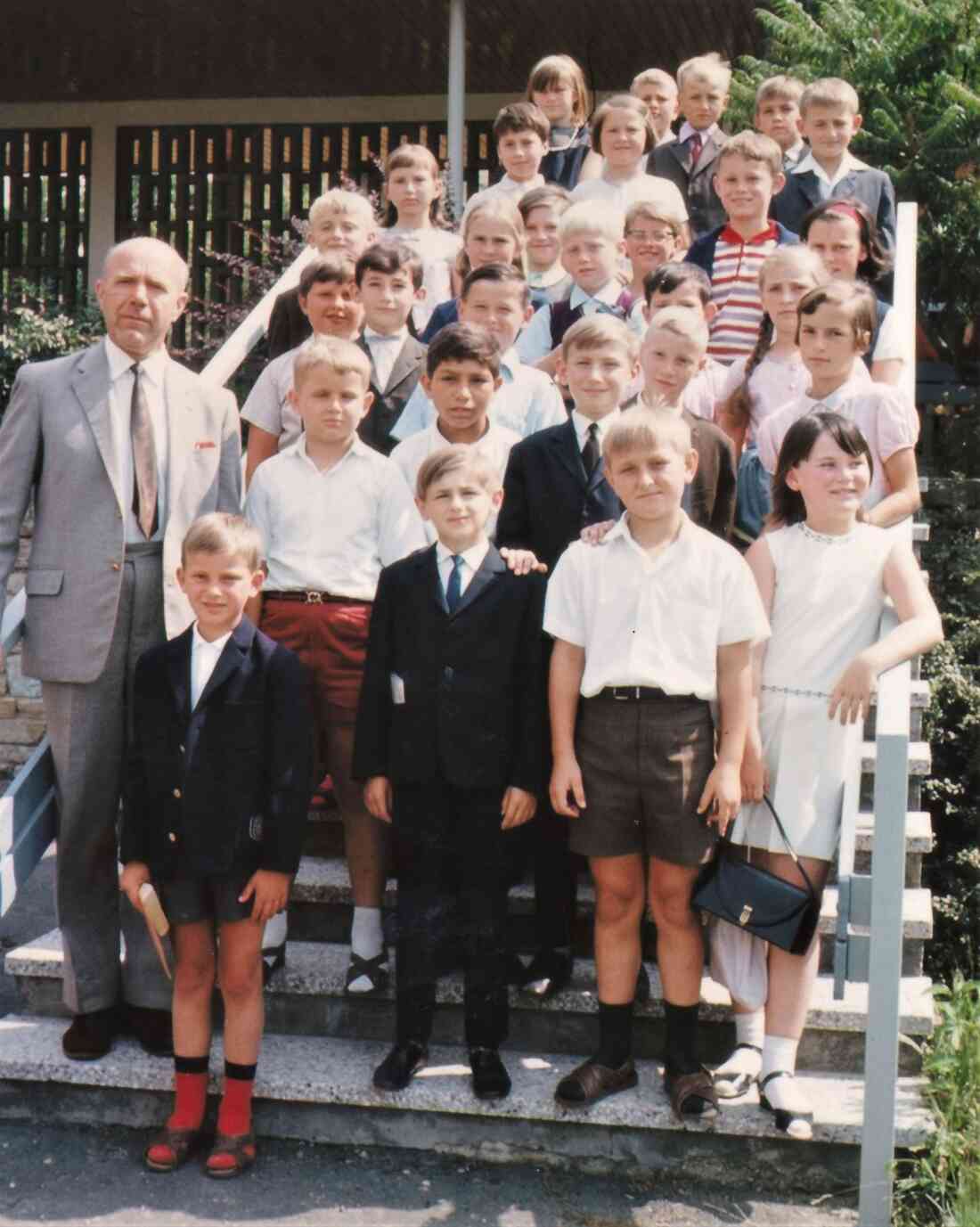 4. Klasse der Volksschule im Schuljahr 1967/68