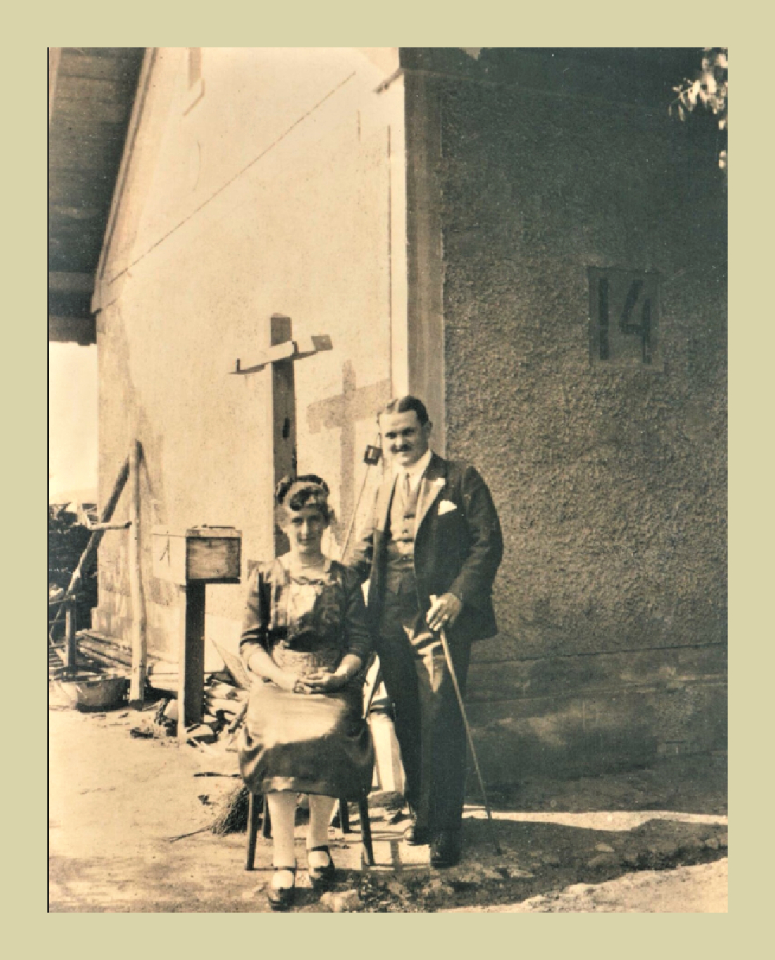 Bahnwärterhaus in der Warthenau (auch Wartenau): Wächterhaus 14  - OW 652/heute Parkplatz gegenüber Augasse 4 (Fasching/Illes)