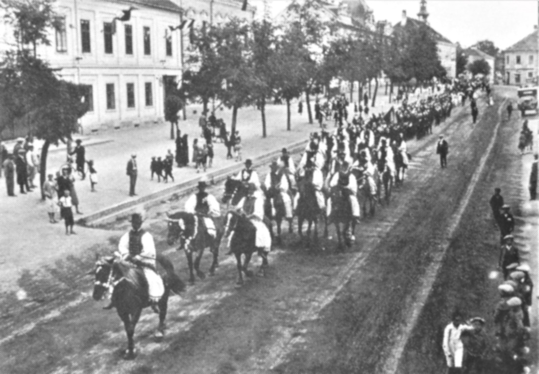 1. Feier zum Bestandsjubiläum des reformierten Lesevereins: Festzug über den Hauptplatz / Zur Geschichte des Vereins