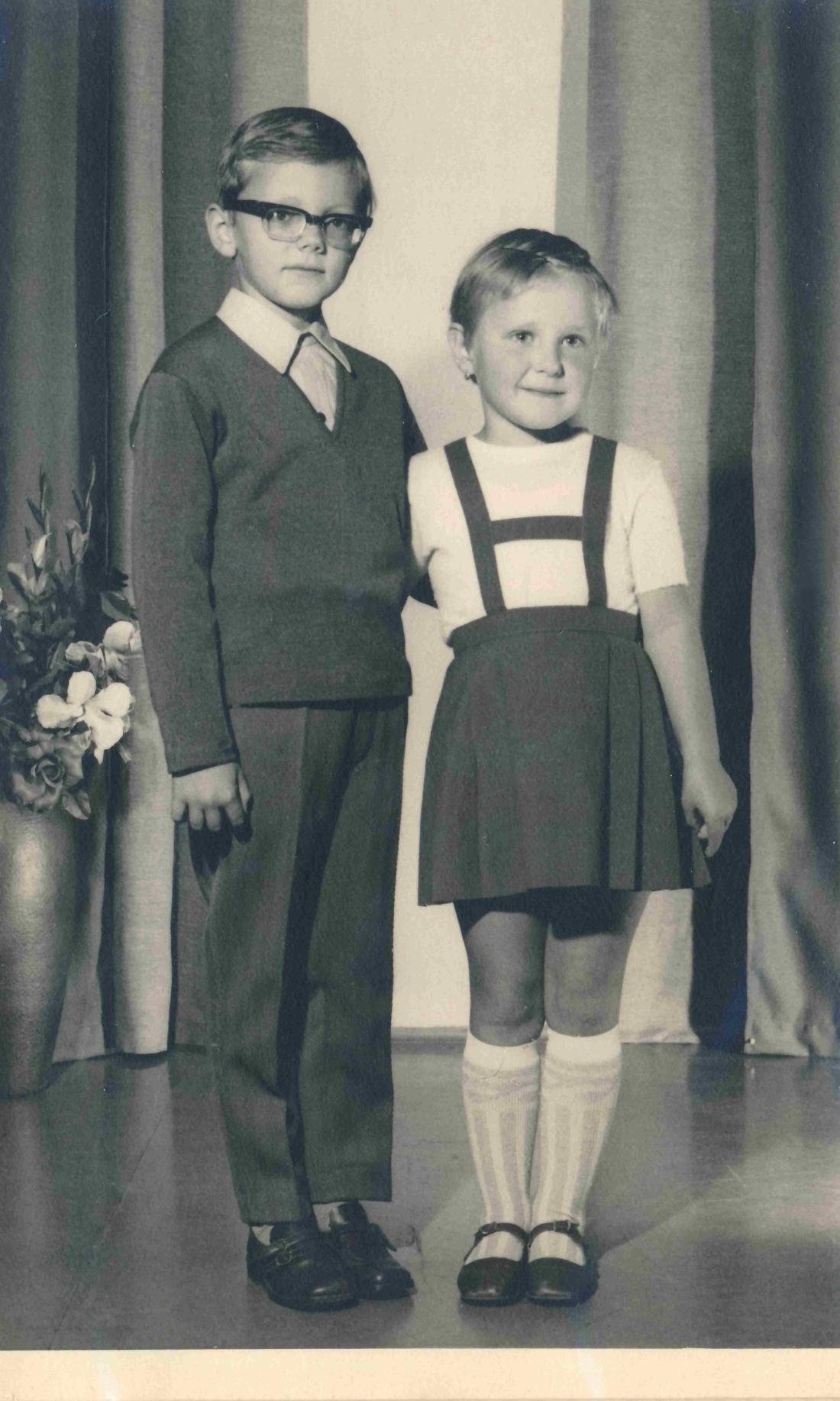 Freundschaftsbild zum Schulbeginn: Mario Arnhold und Christel Muth