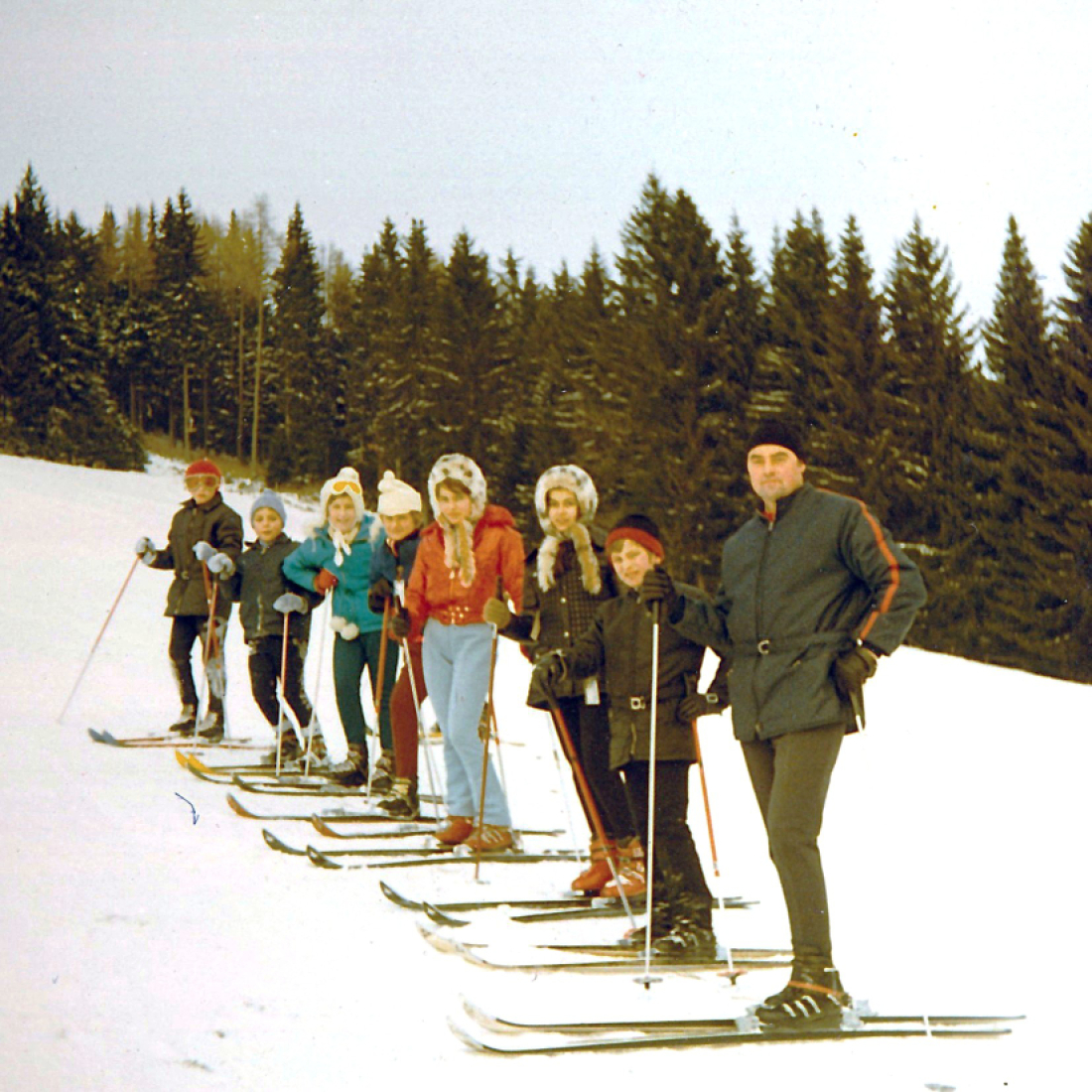Skikurs der Ski-Union Oberwart in St. Jakob im Walde (Resch/Fülöp/Hütter/Goger/Schober/Beck)