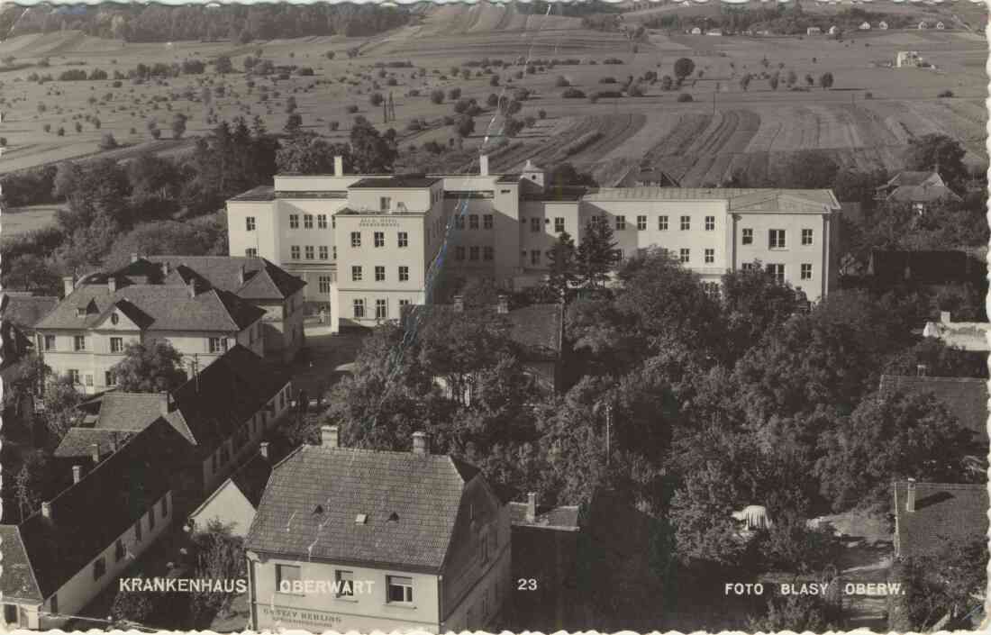 Ansichtskarte: Krankenhaus (Spitalgasse / heute Dr.-Emmerich-Gyenge-Platz)