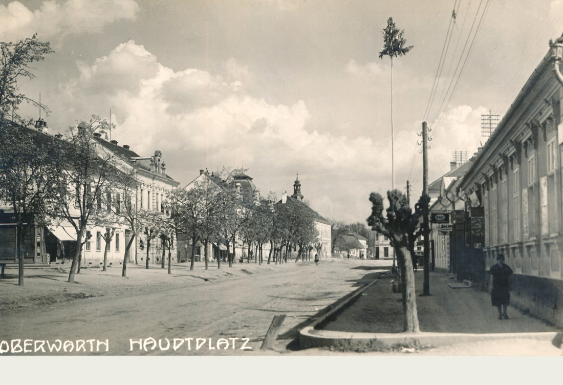 Ansichtskarte: Oberwarth Hauptplatz
