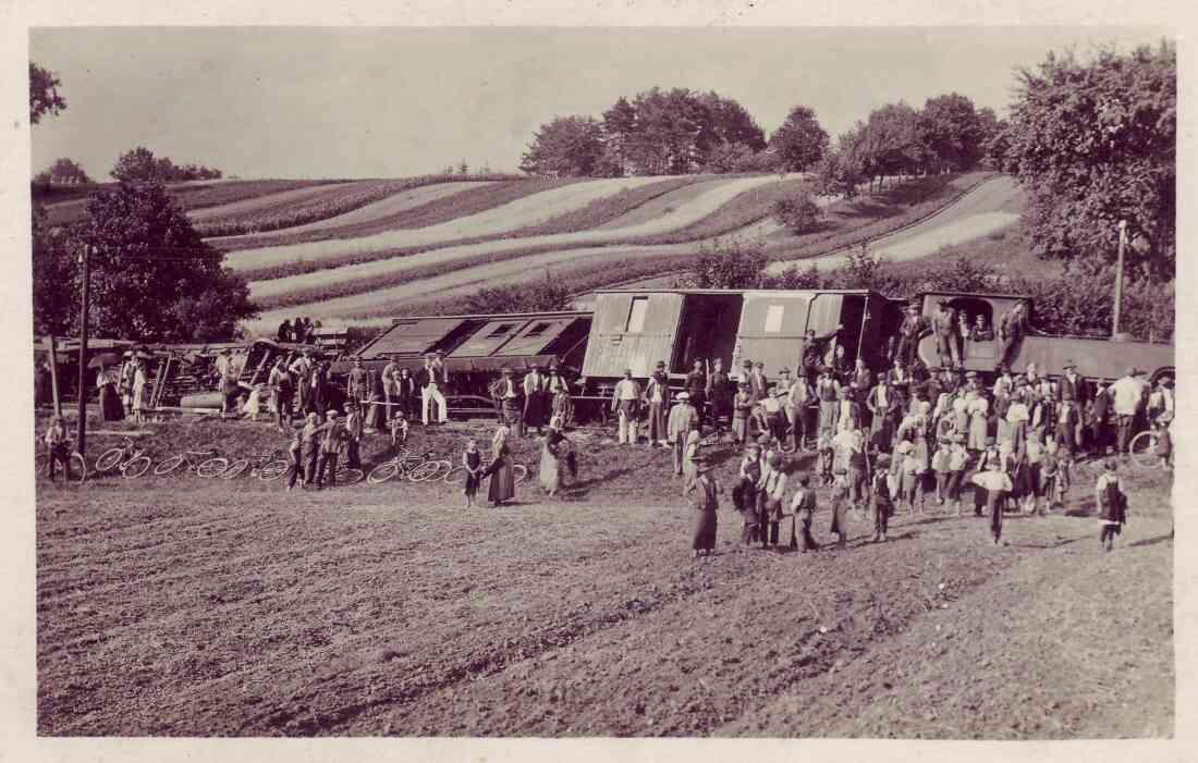 Bahnunglück auf der Strecke Oberwart – Pinkafeld am 22. Juli 1922