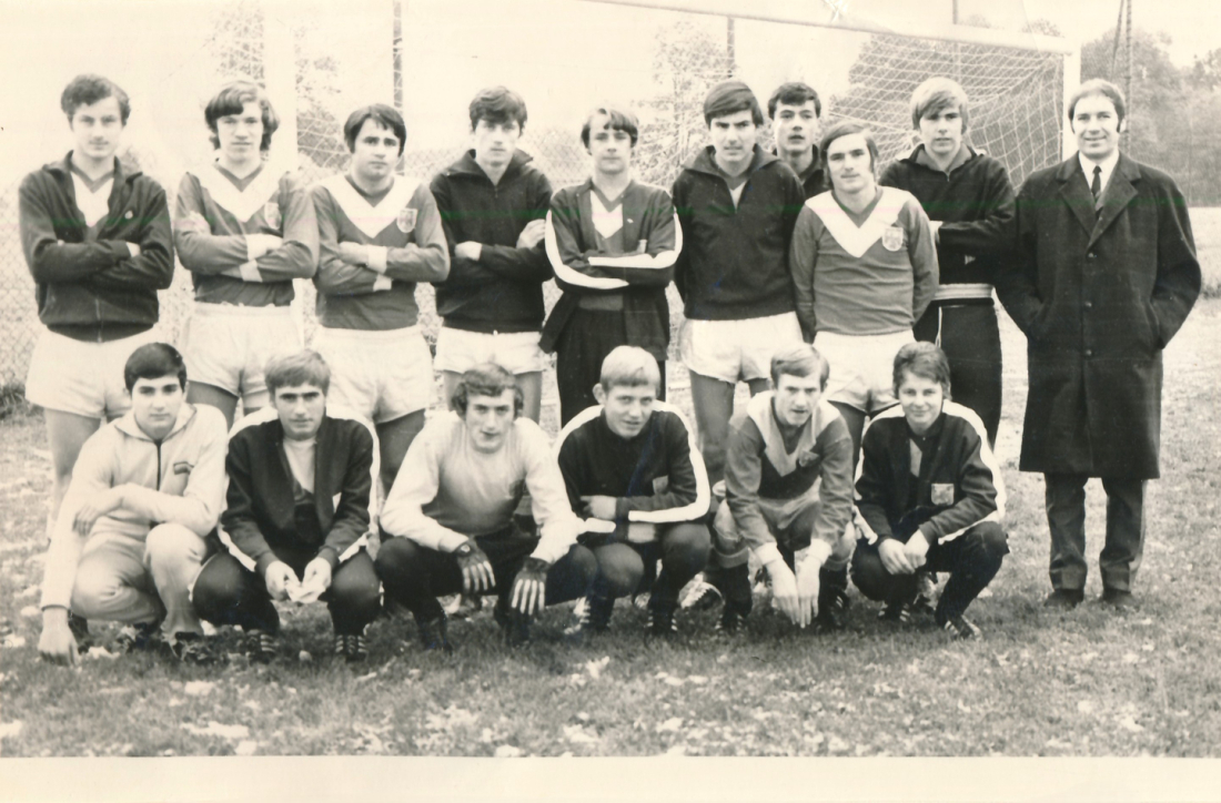 Fußball: Jugendauswahl Burgenland 1970 - Verdi/Ochsenhofer/Schober/Wertner