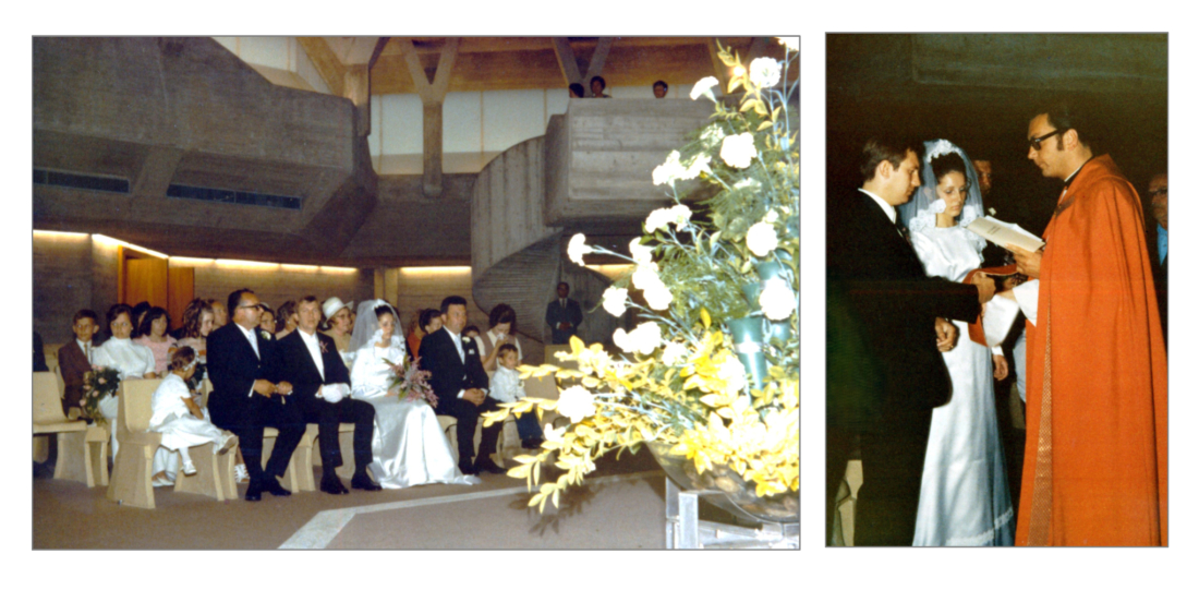 Röm. kath. Hochzeit von Wilfried Hicke und Elisabeth Reichel in der Osterkirche