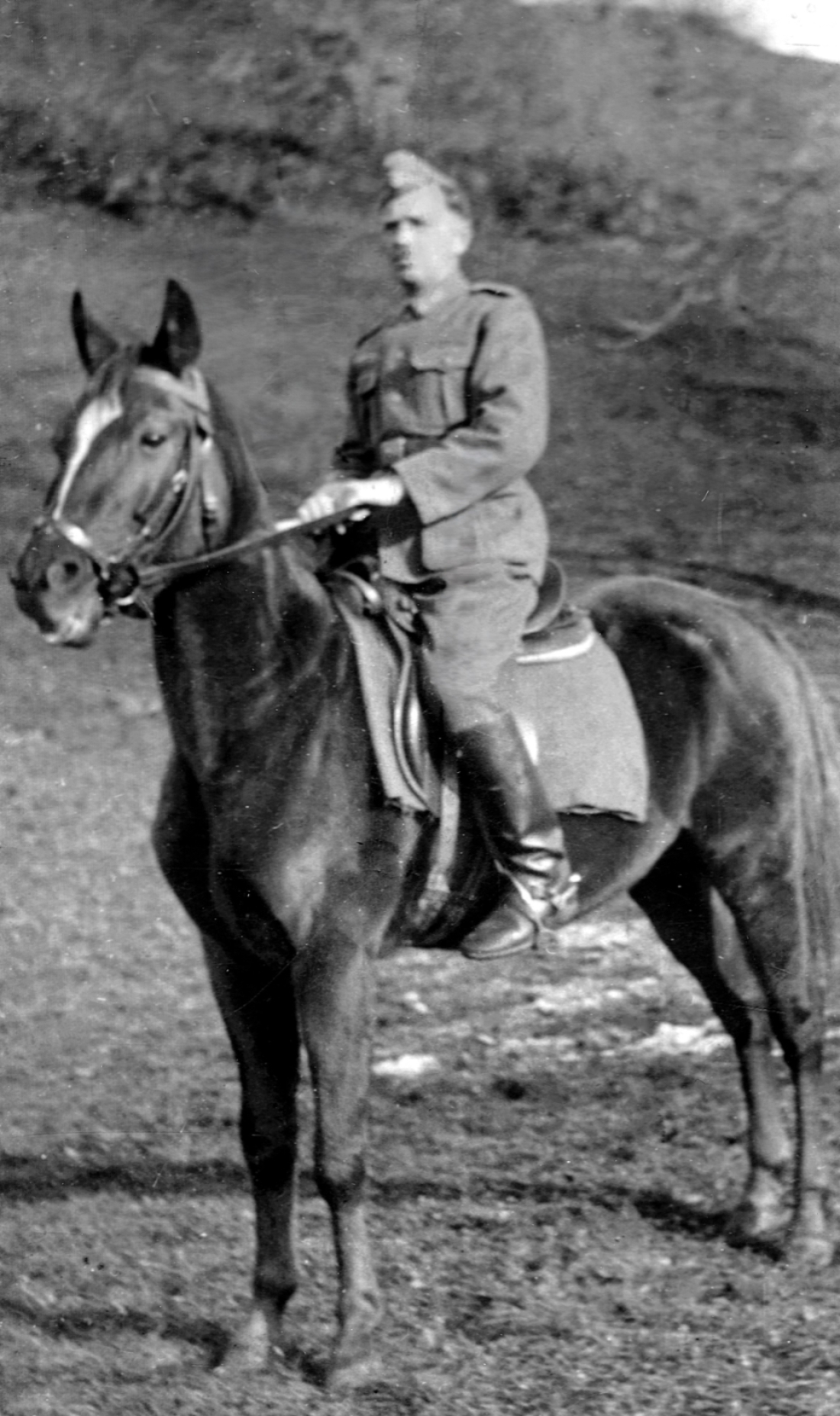 Johann Unger (*1907/+1977) stolz zu Pferd als Soldat der Deut. Wehrmacht