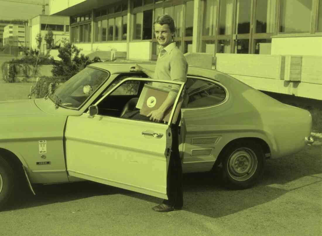 "Unsere Autos" in den 70-er Jahren: Tillfried Schober und der Ford Capri